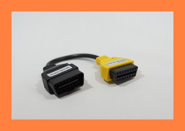 Gelber Adapter (Adapter 3) für MultiECUScan/AlfaOBD