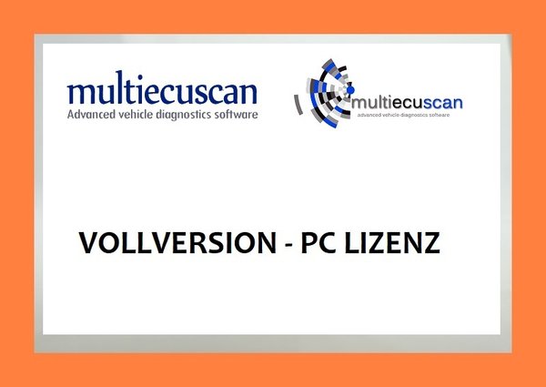 1 LIZENZ FÜR MultiECUScan -VOLLVERSION!+1Jahr Updates