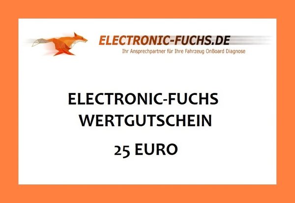 Gift voucher Electronic-Fuchs 25 euros
