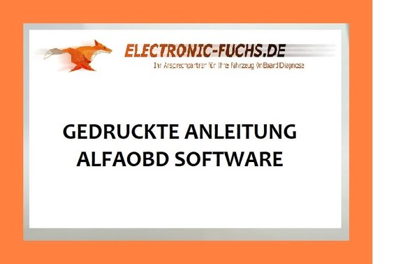 1 ANLEITUNG "ALFAOBD PC/PDA/ANDROID" (gedruckte Version) im Duralux-Ordner